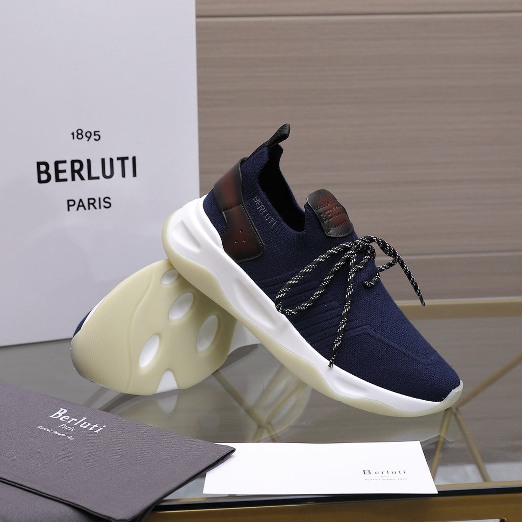 Berluti Men's Edge-Last Leather Casual Shoes