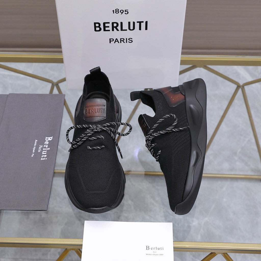 Berluti Men's Edge-Last Leather Casual Shoes
