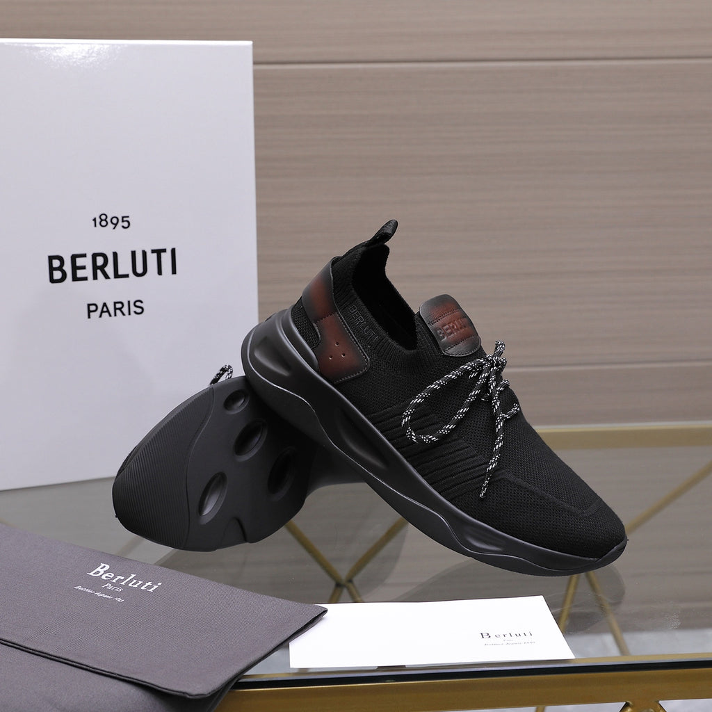 Berluti Men's Edge-Last Leather Casual Shoes
