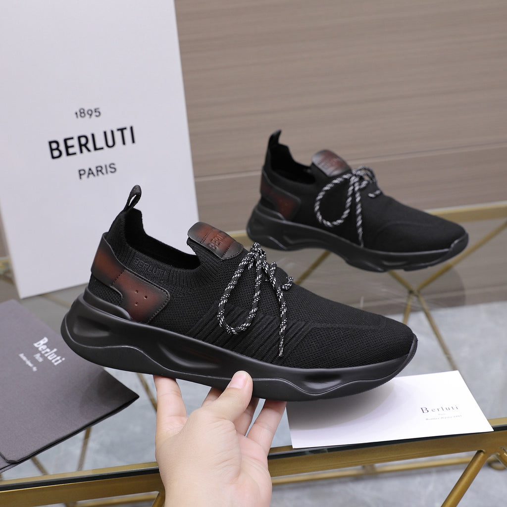 Berluti Men's Edge-Last Leather Casual Shoes