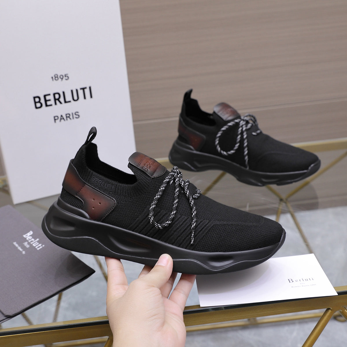 Berluti Men's Edge-Last Leather Casual Shoes