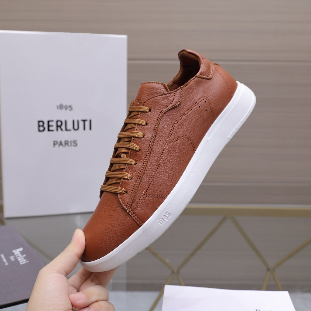 Berluti Men's Edge-Last Leather Casual Shoes