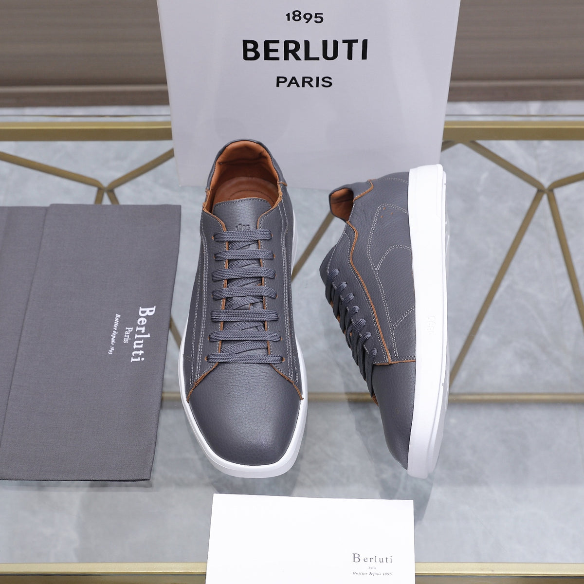 Berluti Men's Edge-Last Leather Casual Shoes