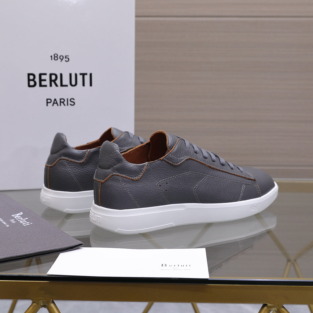 Berluti Men's Edge-Last Leather Casual Shoes