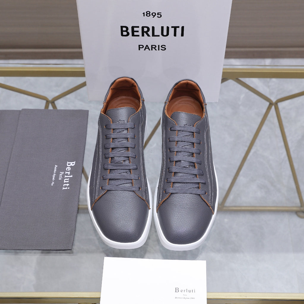 Berluti Men's Edge-Last Leather Casual Shoes