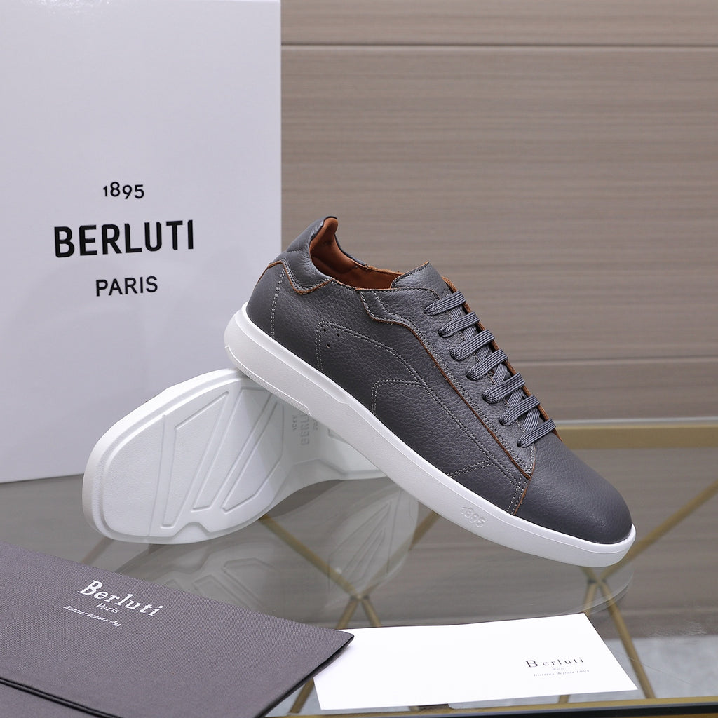 Berluti Men's Edge-Last Leather Casual Shoes
