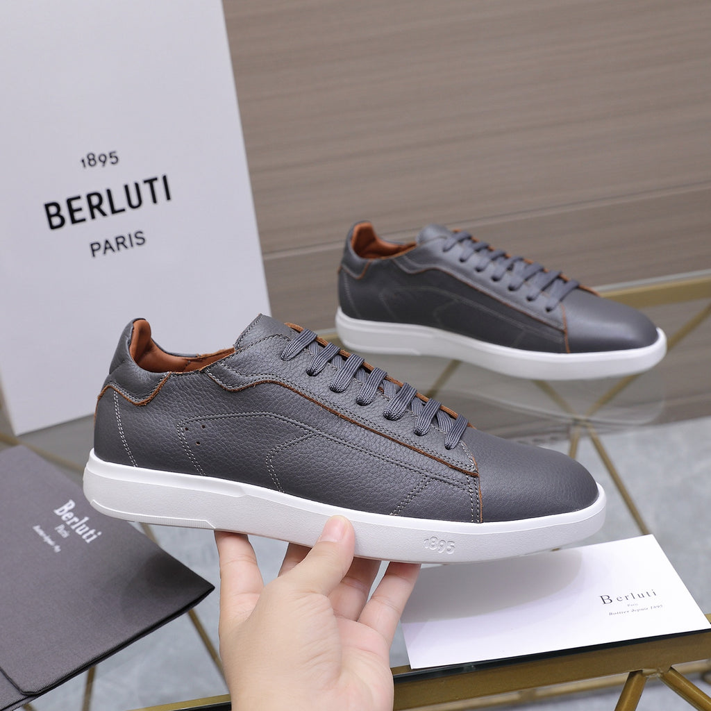Berluti Men's Edge-Last Leather Casual Shoes