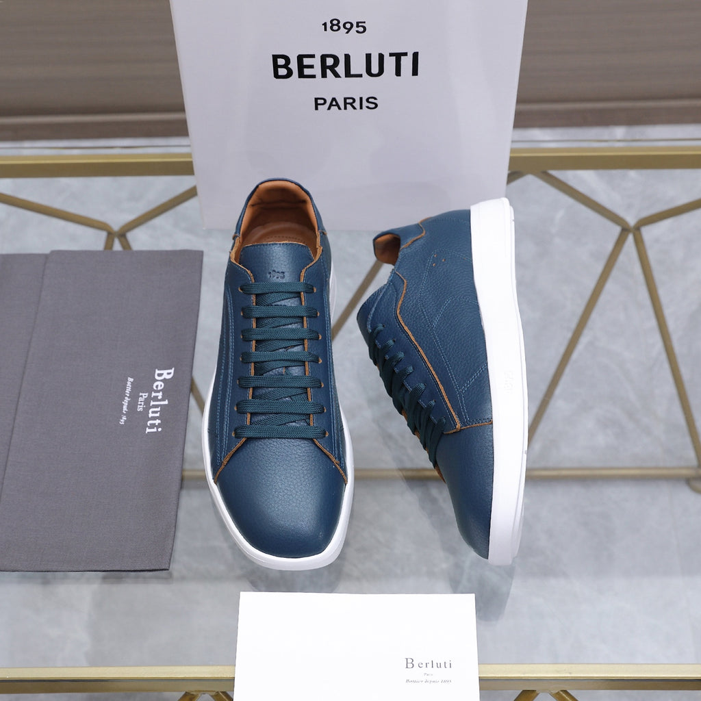 Berluti Men's Edge-Last Leather Casual Shoes
