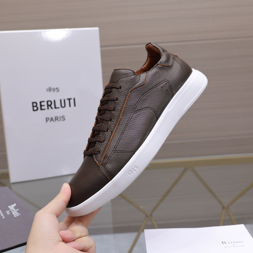 Berluti Men's Edge-Last Leather Casual Shoes