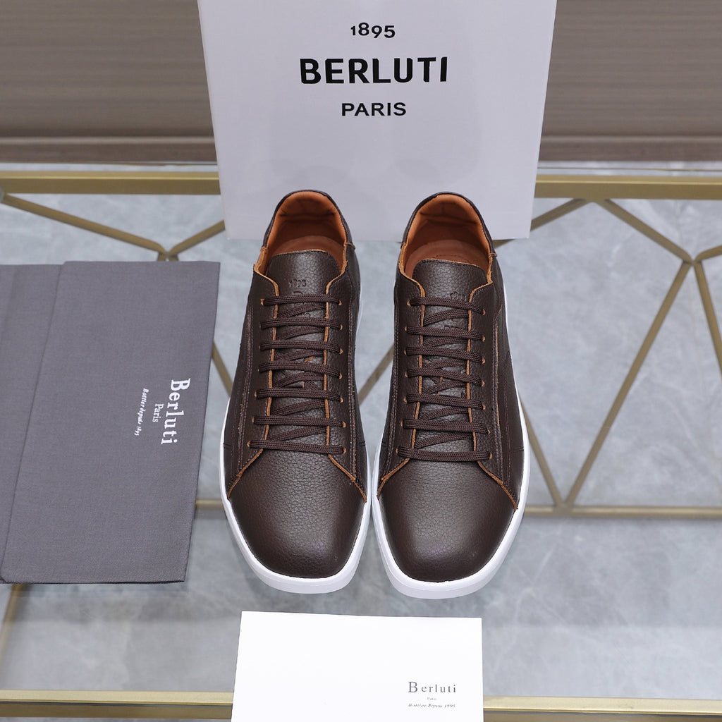 Berluti Men's Edge-Last Leather Casual Shoes
