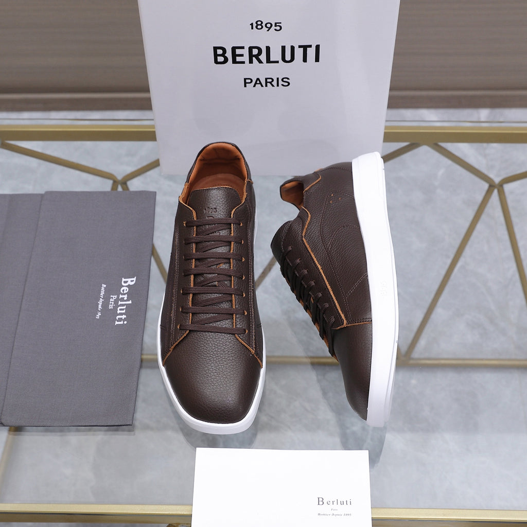 Berluti Men's Edge-Last Leather Casual Shoes