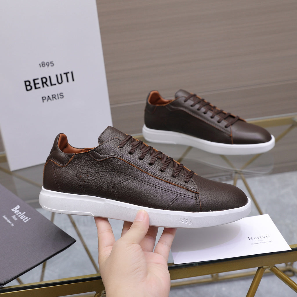 Berluti Men's Edge-Last Leather Casual Shoes
