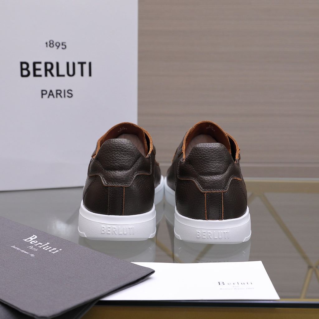 Berluti Men's Edge-Last Leather Casual Shoes