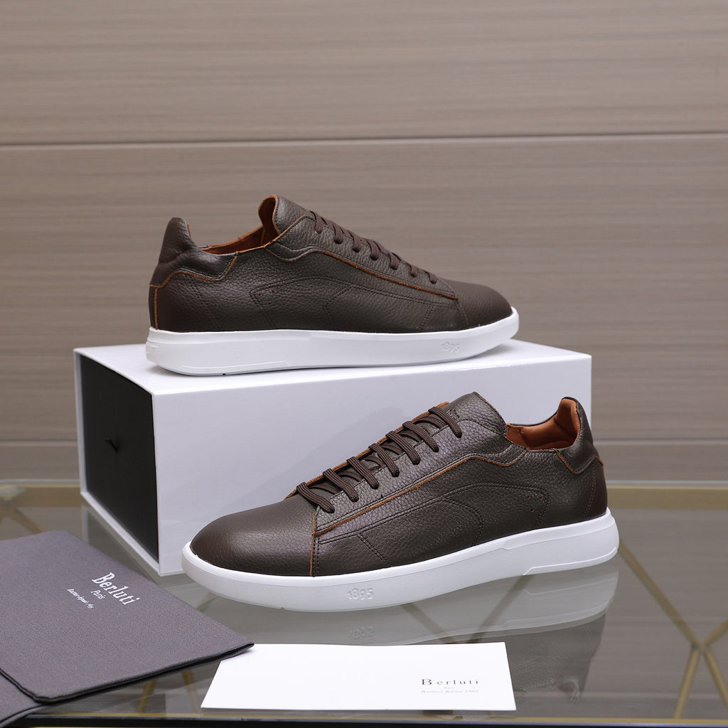 Berluti Men's Edge-Last Leather Casual Shoes