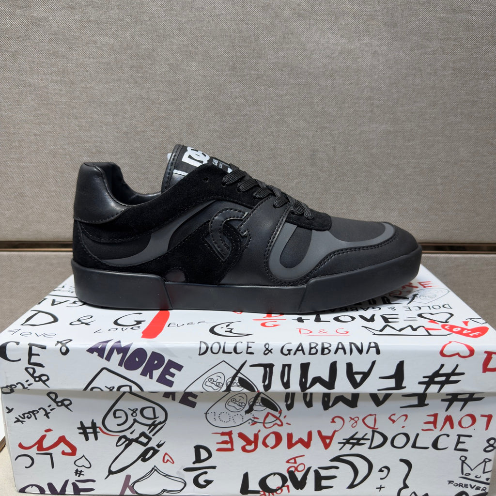 Dolce & Gabbana DG Couple's Multi-Material Casual Sneakers Multi-Color