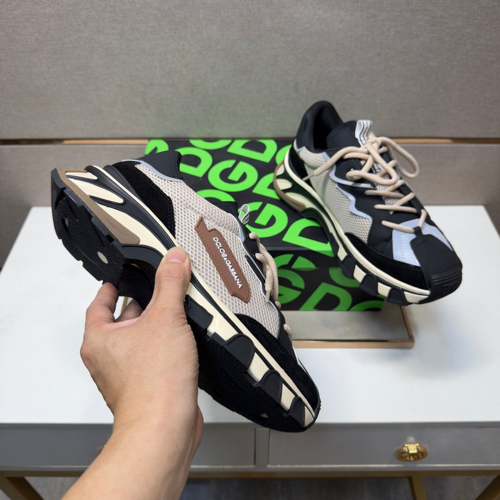 Dolce & Gabbana DG Couple's Multi-Material Casual Sneakers 6 Colors