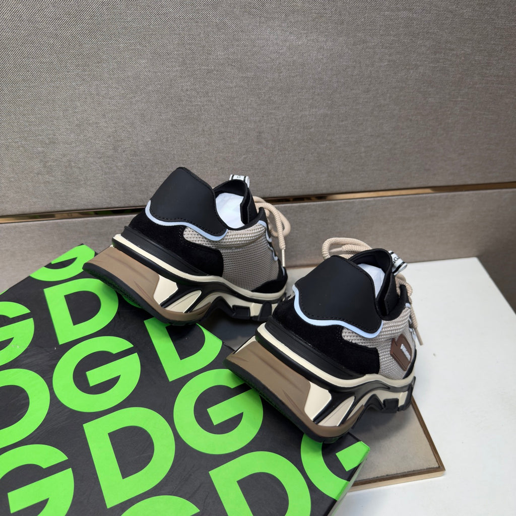 Dolce & Gabbana DG Couple's Multi-Material Casual Sneakers 6 Colors