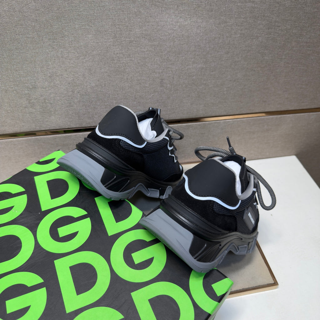 Dolce & Gabbana DG Couple's Multi-Material Casual Sneakers 6 Colors