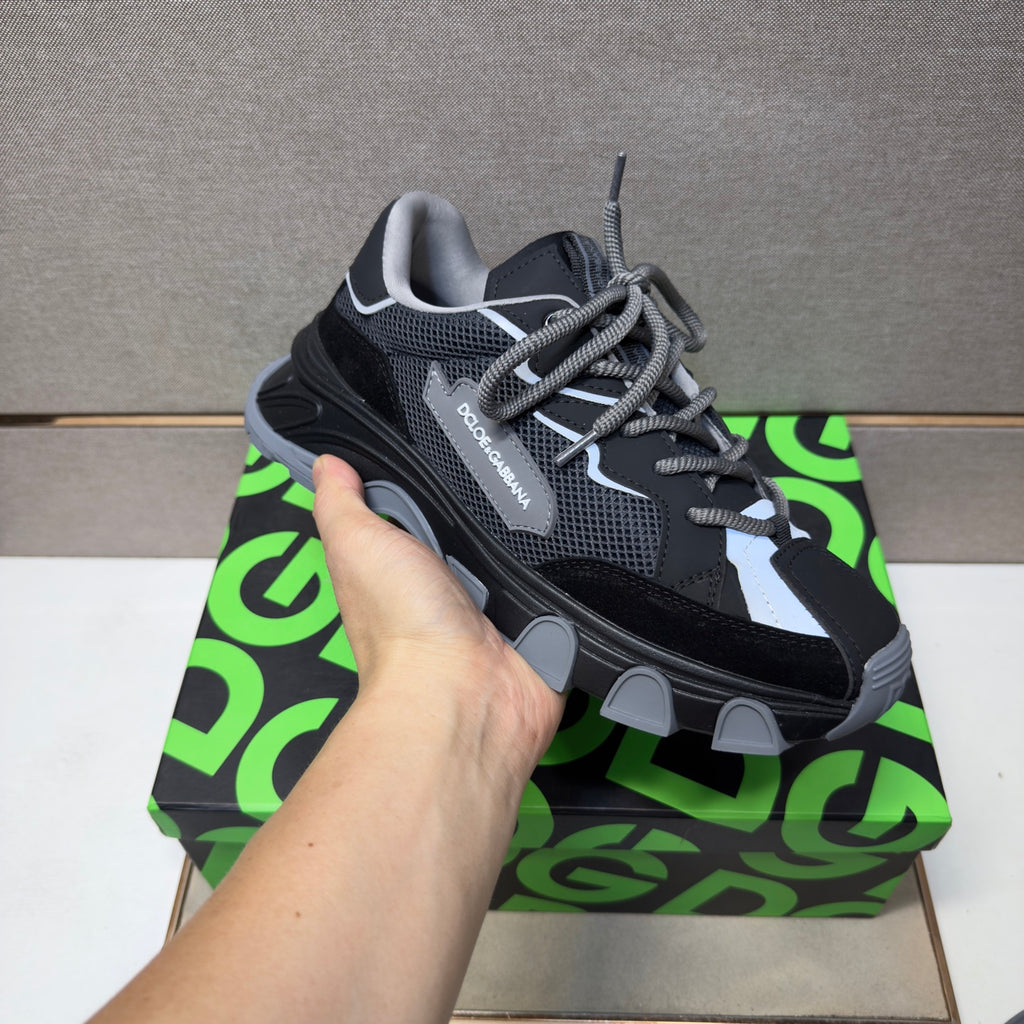 Dolce & Gabbana DG Couple's Multi-Material Casual Sneakers 6 Colors