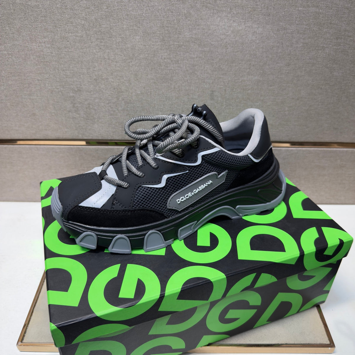 Dolce & Gabbana DG Couple's Multi-Material Casual Sneakers 6 Colors