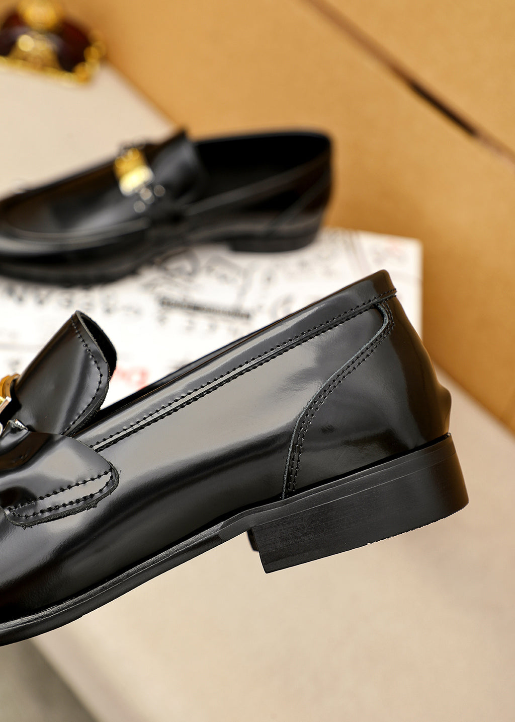 Dolce & Gabbana DG Men's Dress Shoes in Italian Patent Calfskin