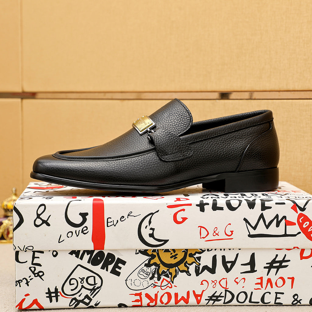 Dolce & Gabbana DG Men's Italian Calfskin Dress Shoes