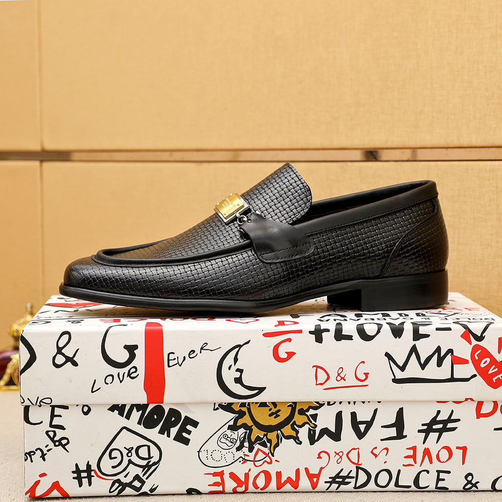 Dolce & Gabbana DG Men's Italian Calfskin Dress Shoes