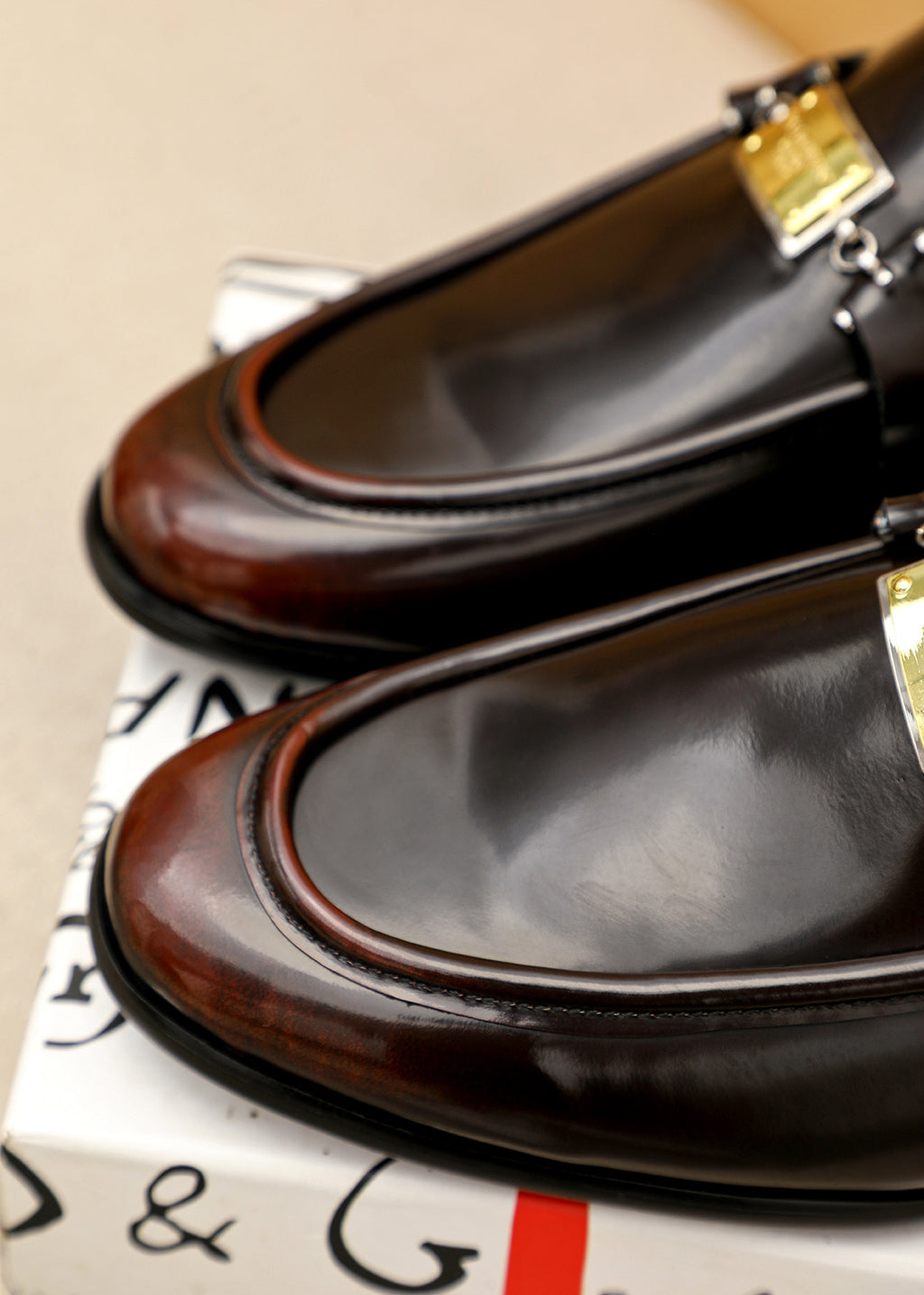 Dolce & Gabbana DG Men's Dress Shoes in Italian Patent Calfskin