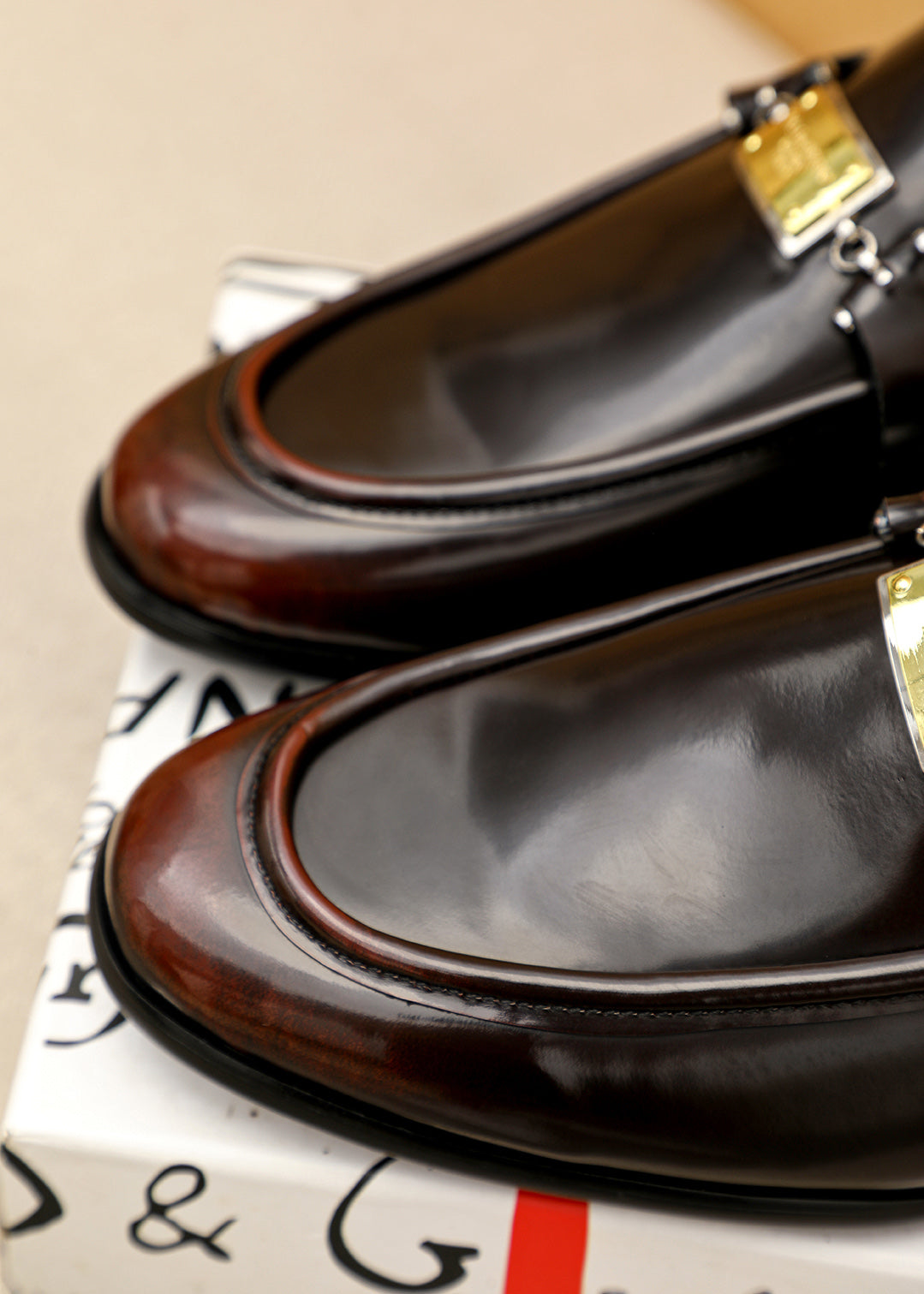 Dolce & Gabbana DG Men's Dress Shoes in Italian Patent Calfskin