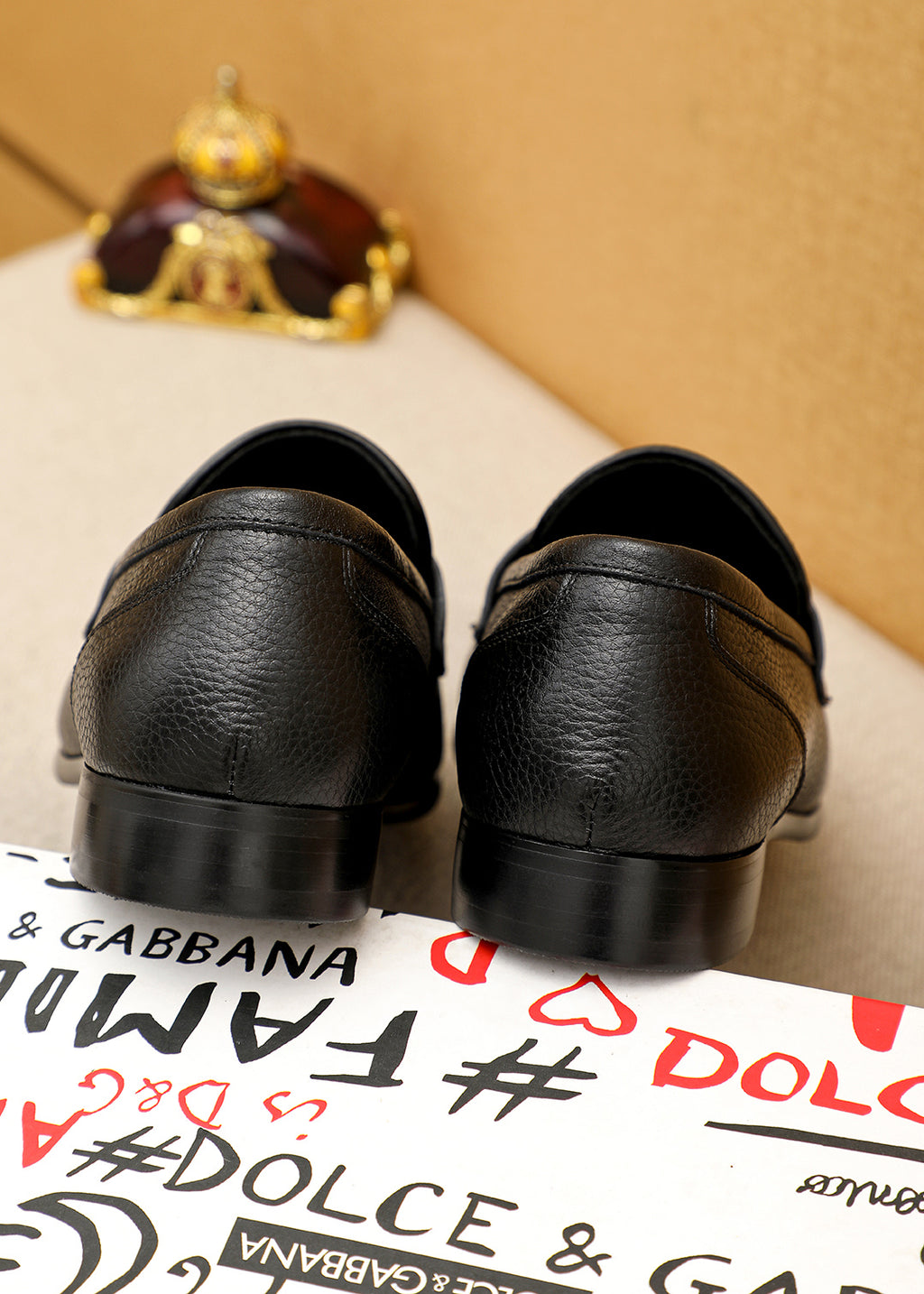 Dolce & Gabbana DG Men's Italian Calfskin Dress Shoes