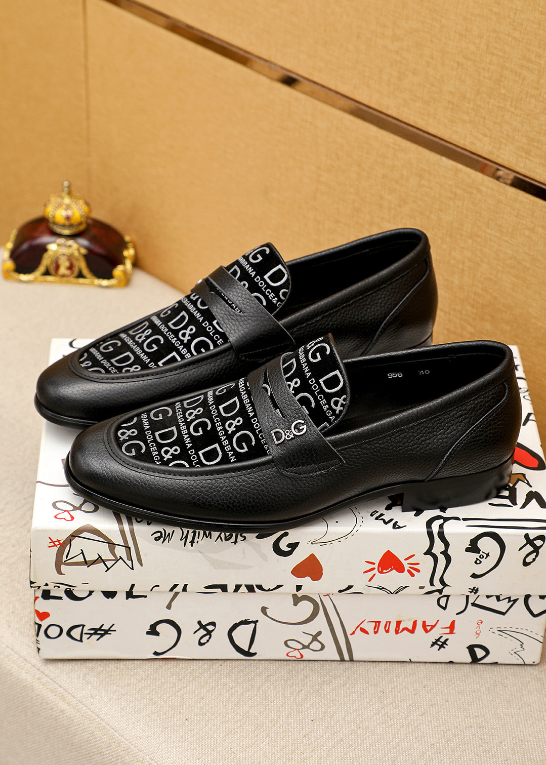Dolce & Gabbana DG Men's Italian Calfskin Dress Shoes