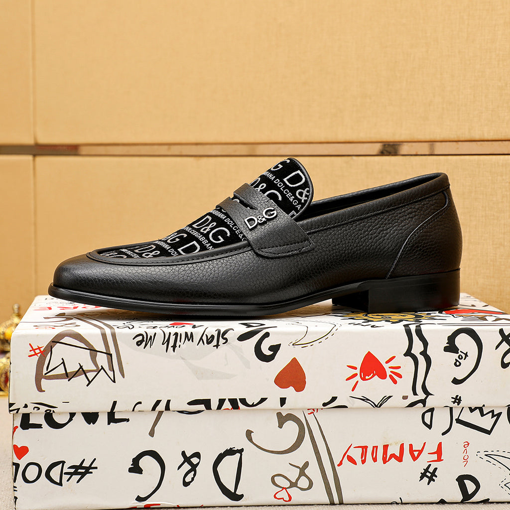Dolce & Gabbana DG Men's Italian Calfskin Dress Shoes
