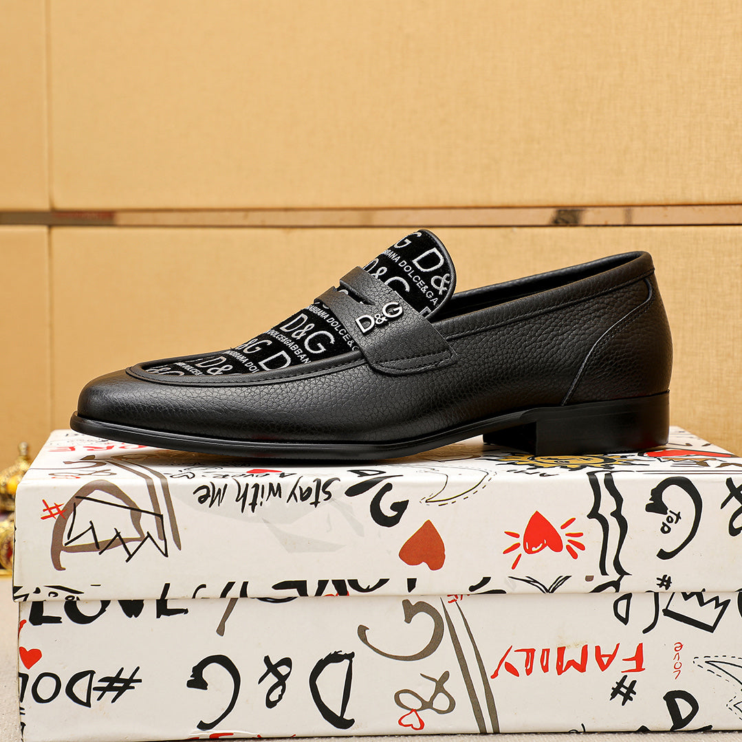 Dolce & Gabbana DG Men's Italian Calfskin Dress Shoes