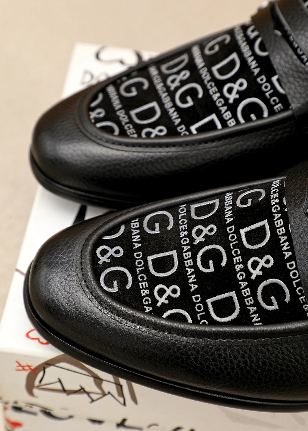 Dolce & Gabbana DG Men's Italian Calfskin Dress Shoes