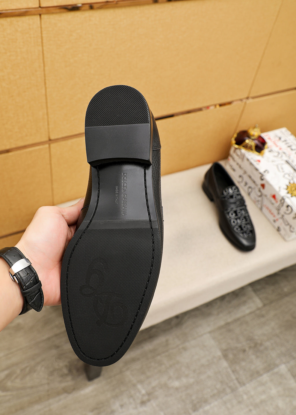 Dolce & Gabbana DG Men's Italian Calfskin Dress Shoes