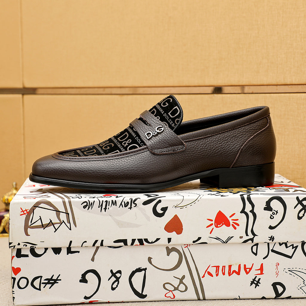 Dolce & Gabbana DG Men's Italian Calfskin Dress Shoes