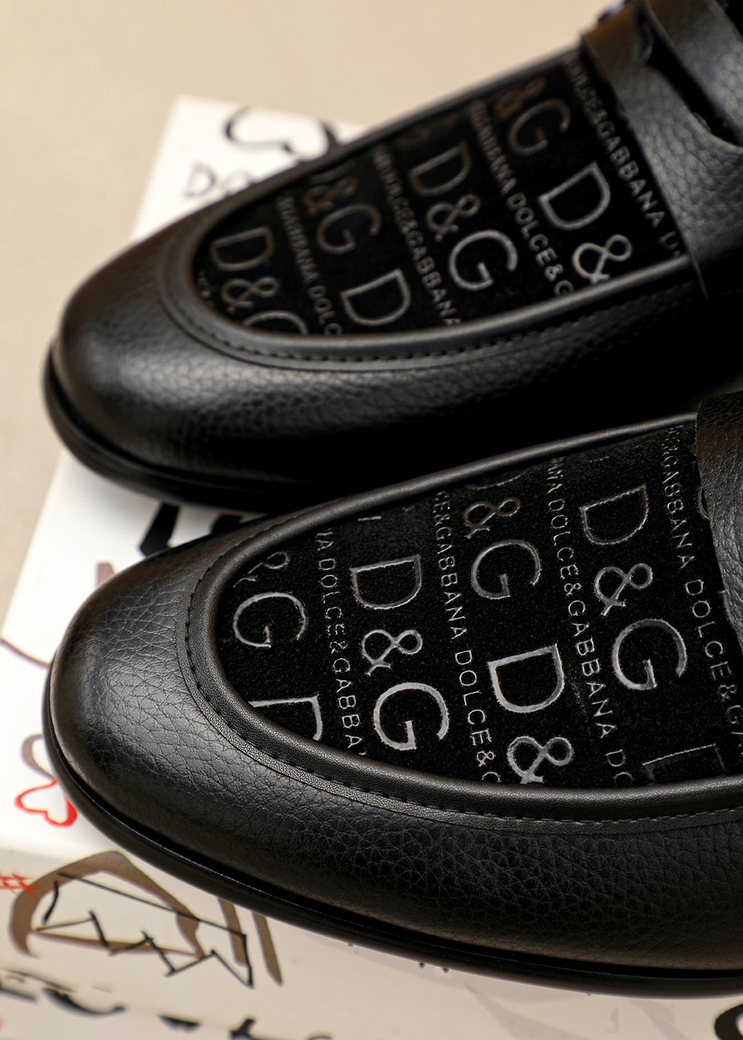Dolce & Gabbana DG Men's Italian Calfskin Dress Shoes