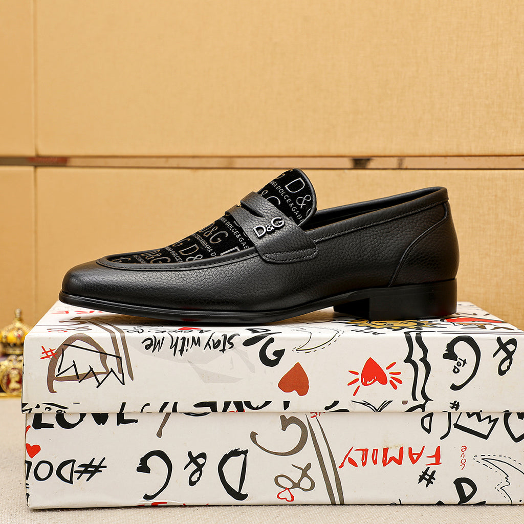 Dolce & Gabbana DG Men's Italian Calfskin Dress Shoes