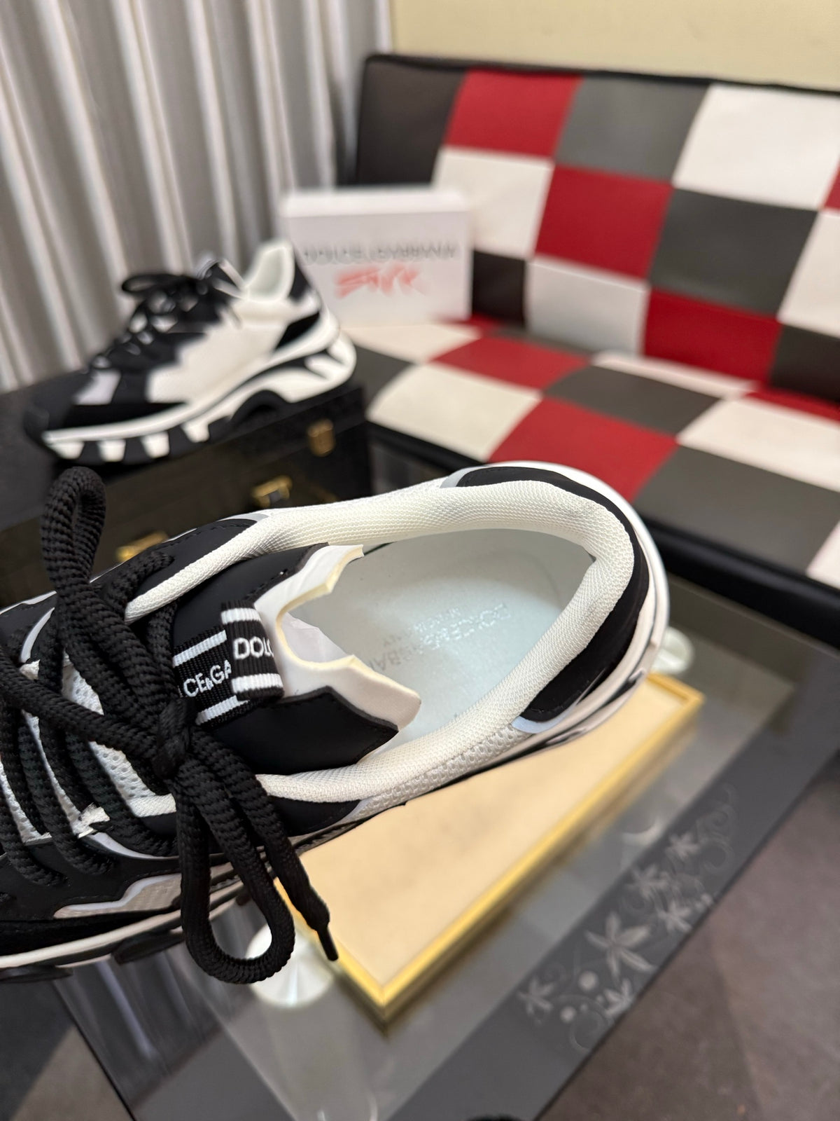 Dolce & Gabbana DG Silk Calfskin & Nubuck Casual Sneakers