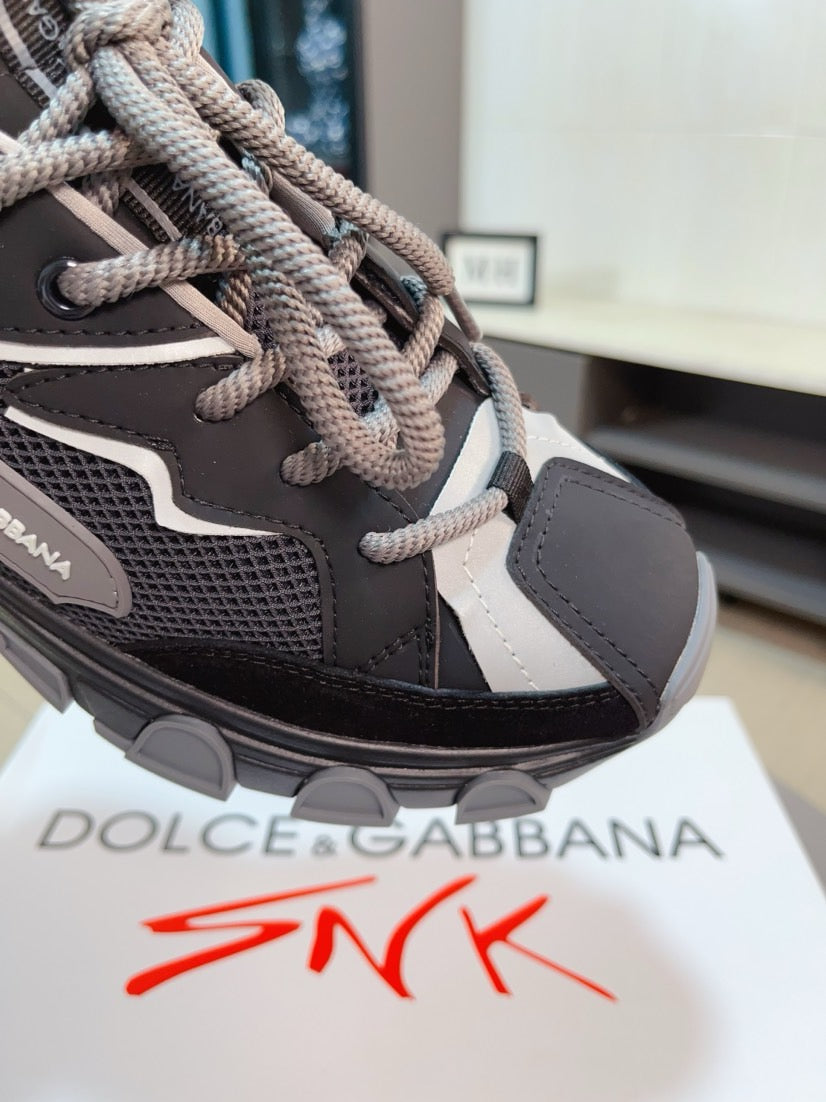 Dolce & Gabbana DG Men's Suede & Waterproof-Fabric Casual Sneakers