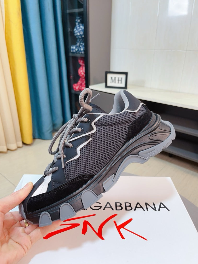 Dolce & Gabbana DG Men's Suede & Waterproof-Fabric Casual Sneakers
