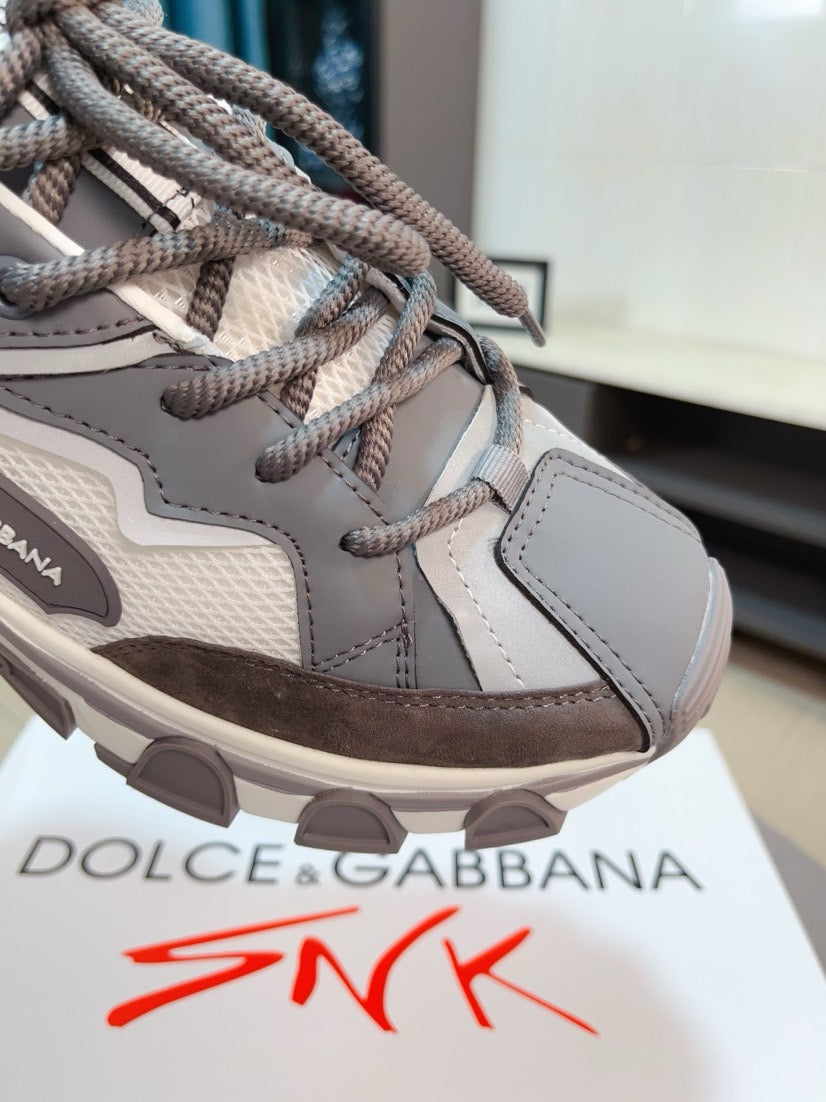 Dolce & Gabbana DG Men's Suede & Waterproof-Fabric Casual Sneakers