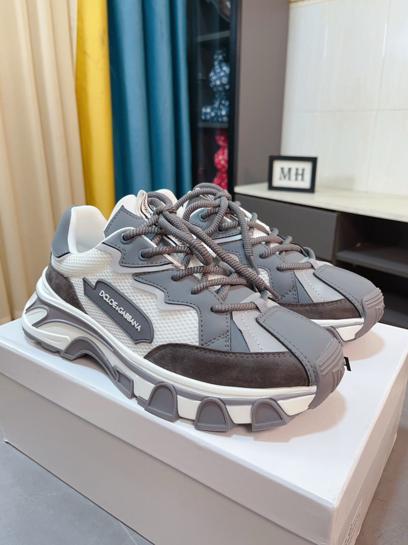 Dolce & Gabbana DG Men's Suede & Waterproof-Fabric Casual Sneakers