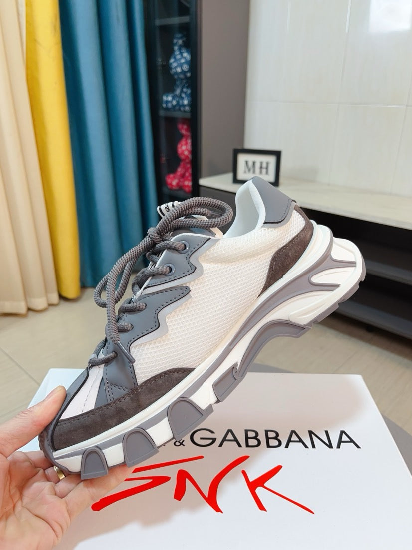 Dolce & Gabbana DG Men's Suede & Waterproof-Fabric Casual Sneakers
