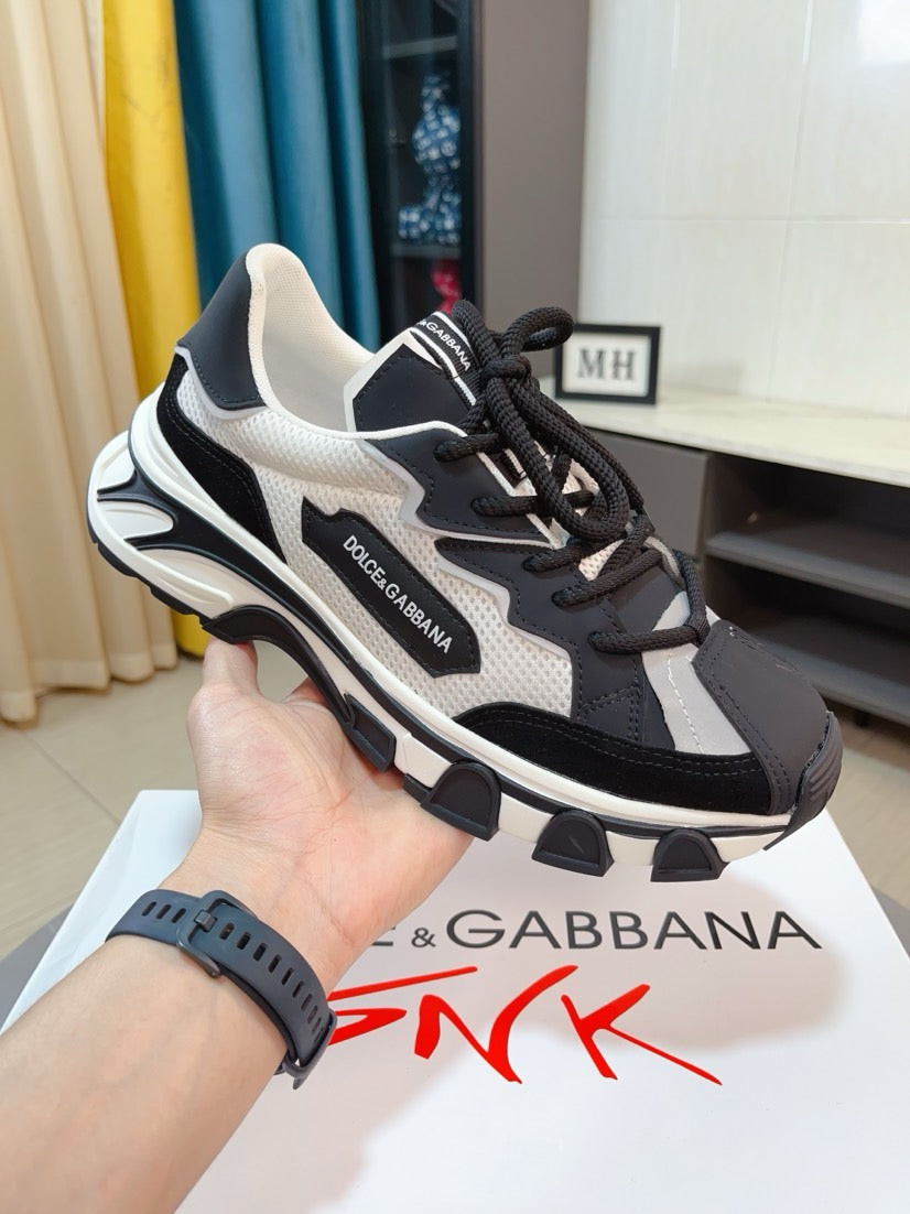 Dolce & Gabbana DG Men's Suede & Waterproof-Fabric Casual Sneakers