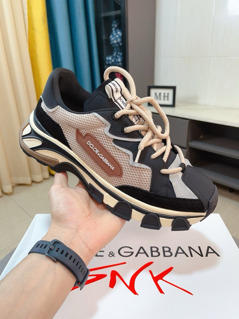 Dolce & Gabbana DG Men's Suede & Waterproof-Fabric Casual Sneakers