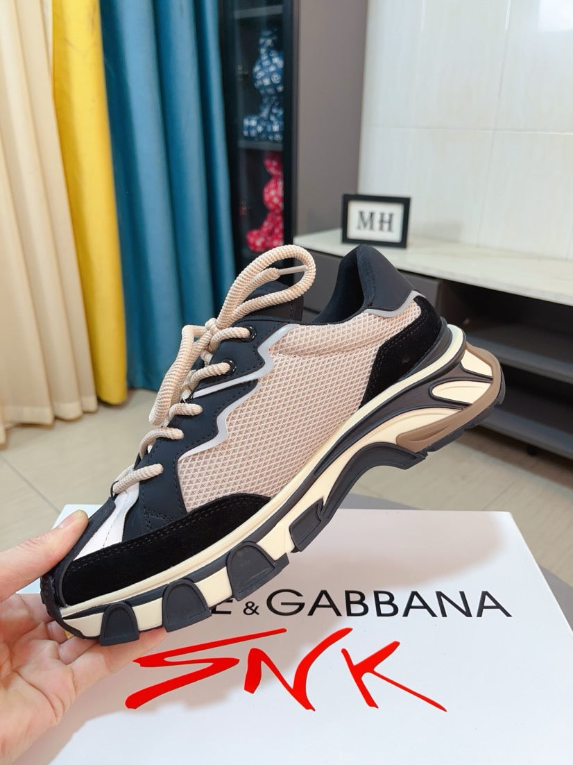 Dolce & Gabbana DG Men's Suede & Waterproof-Fabric Casual Sneakers
