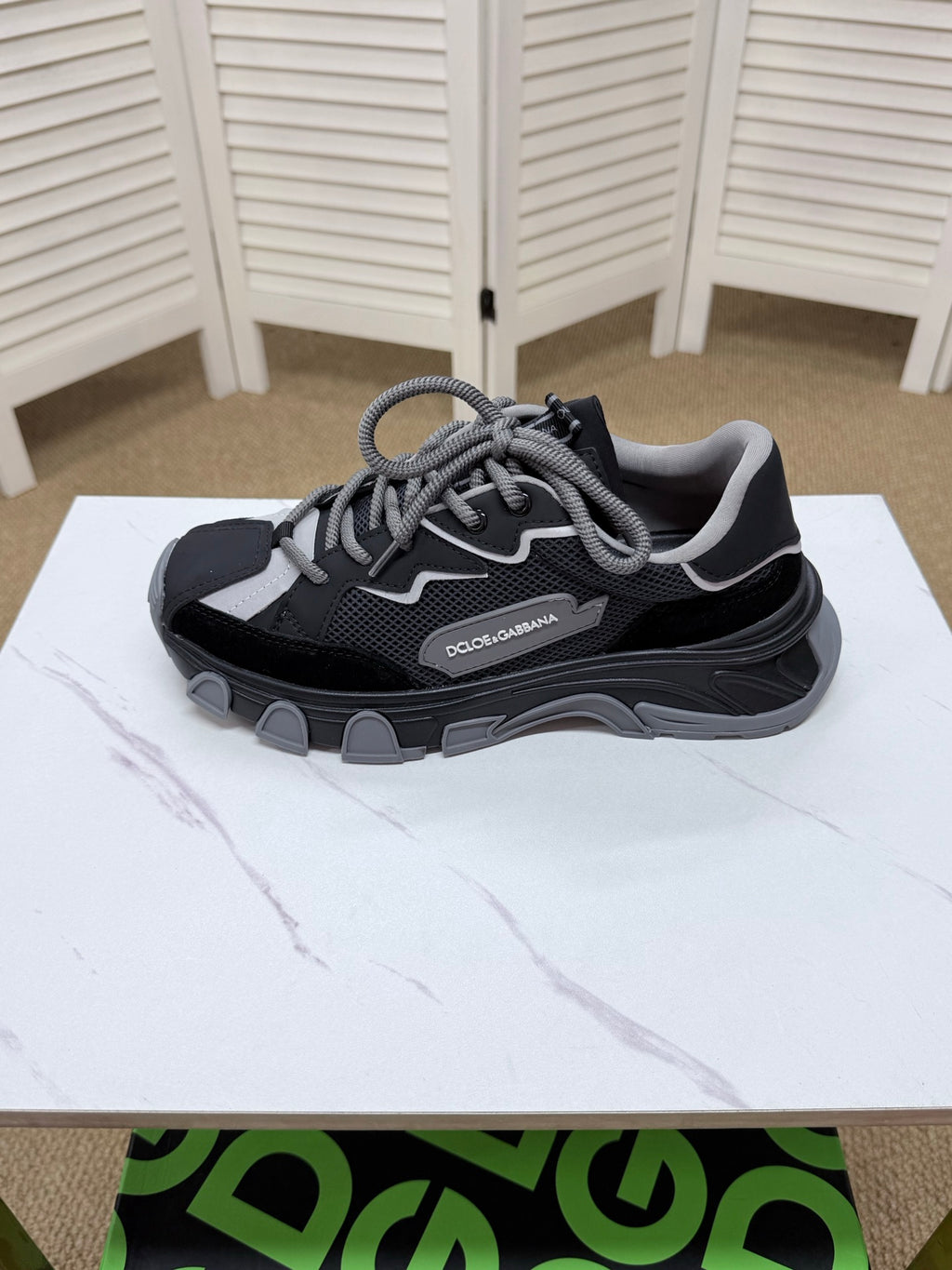 Dolce & Gabbana DG Silk Calfskin & Nubuck Casual Sneakers