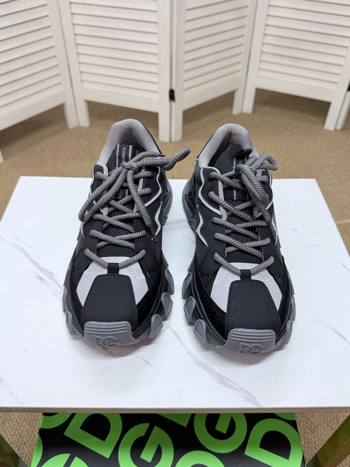 Dolce & Gabbana DG Silk Calfskin & Nubuck Casual Sneakers