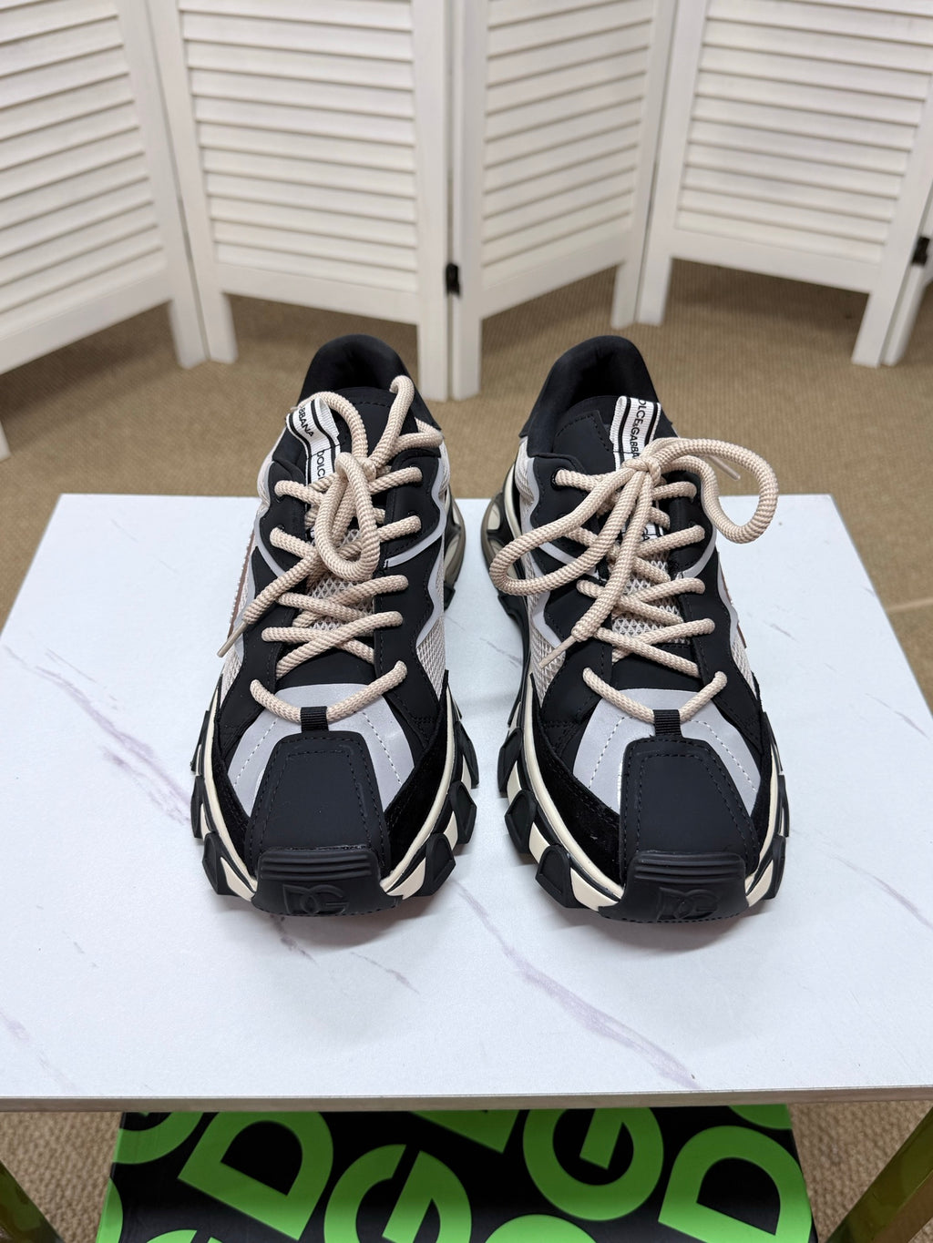 Dolce & Gabbana DG Silk Calfskin & Nubuck Casual Sneakers